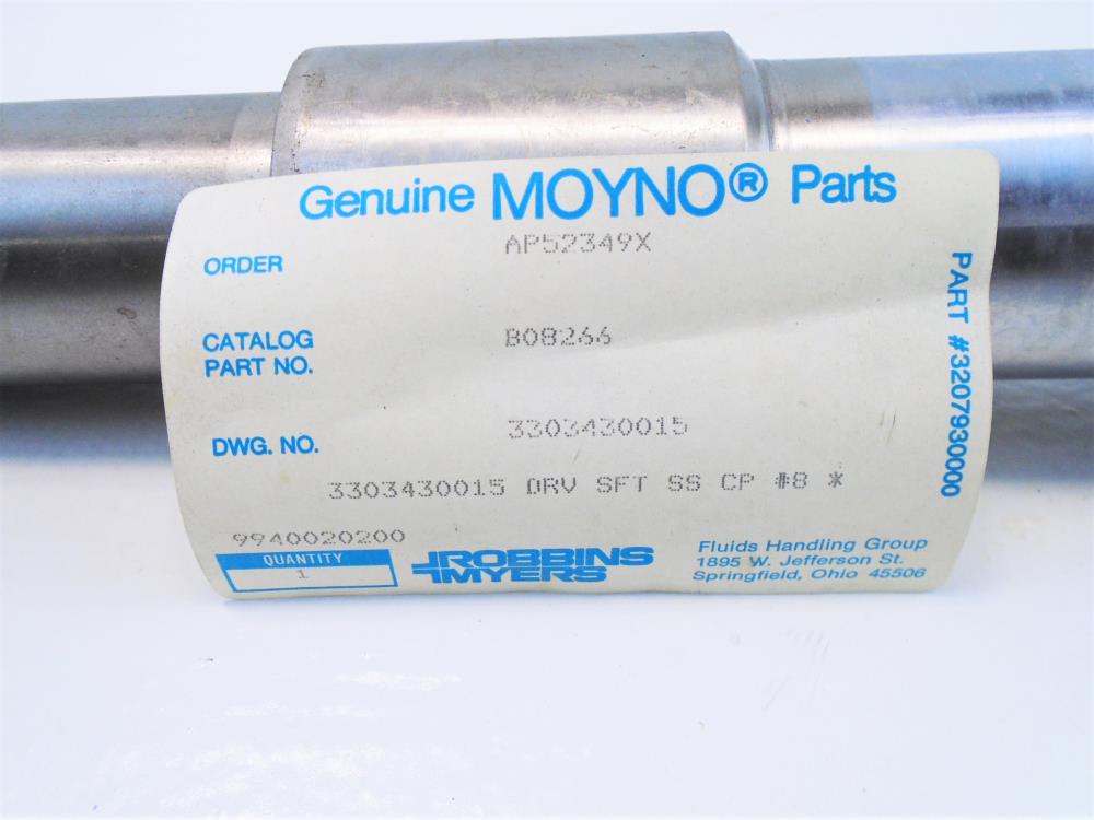 Moyno Stainless Steel Drive Shaft #3303430015
